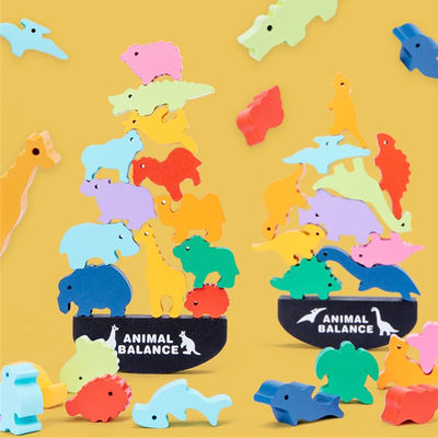 Dinosaurier-hölzerne Bausteine Toy Animal Town Wooden Blocks der Kind3cm