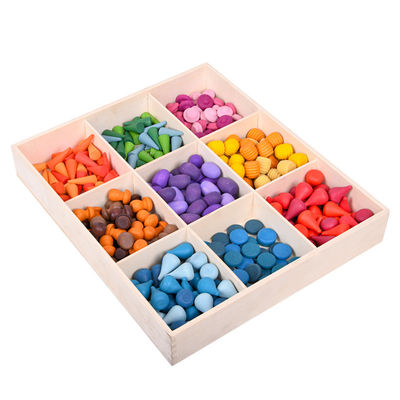 Natürliche hölzerne Bausteine Montessori 2.5cm für Kleinkinder