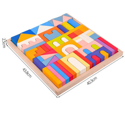 Natürliche hölzerne Bausteine Montessori 2.5cm für Kleinkinder