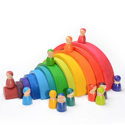 Natürliche hölzerne Bausteine Montessori 2.5cm für Kleinkinder