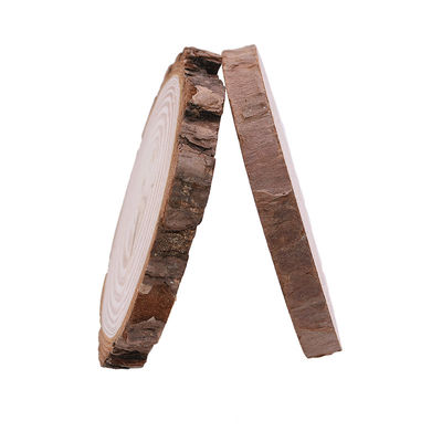 Handwerks-Naturholz-Scheiben des Barken-Klotz-12cm unfertige hölzerne