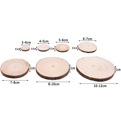 Handwerks-Naturholz-Scheiben des Barken-Klotz-12cm unfertige hölzerne