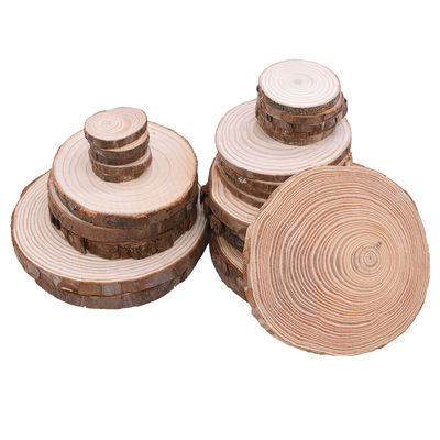 Handwerks-Naturholz-Scheiben des Barken-Klotz-12cm unfertige hölzerne
