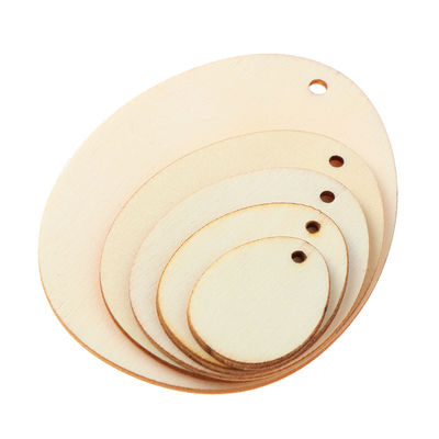 Unfertiges hölzernes Handwerk Chips Hangings 60mm löscht Holzklötze