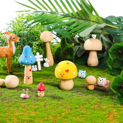 Natürlicher unfertiger hölzerner Pilz der Klammer-3cm spielt 2,55 in den Kindergraffiti