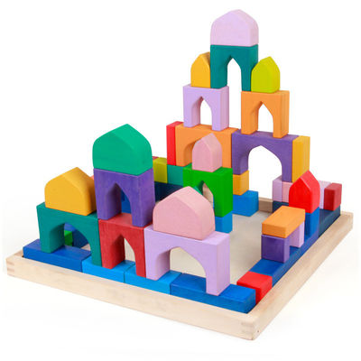 Hölzerner Regenbogen-Stapler 1001 der Nachtiso9001 Toy Beech Rome Grimms