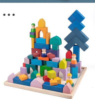 Hölzerner Regenbogen-Stapler 1001 der Nachtiso9001 Toy Beech Rome Grimms