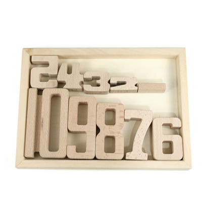 Jenga-Spiel-hölzerne Bausteine Toy Number Montessori