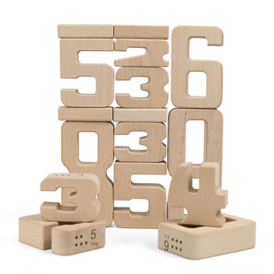 Jenga-Spiel-hölzerne Bausteine Toy Number Montessori