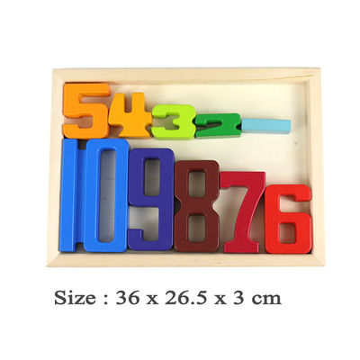 Jenga-Spiel-hölzerne Bausteine Toy Number Montessori