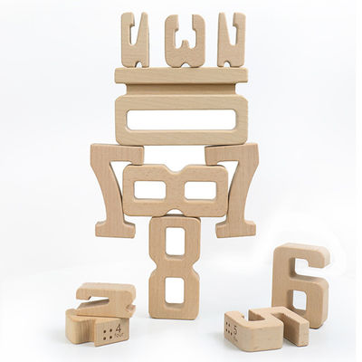 Jenga-Spiel-hölzerne Bausteine Toy Number Montessori