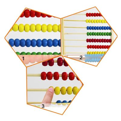Berechnen Sie 26Cm hölzernes Mathe pädagogischen Toy Counting Beads Toy Abacus
