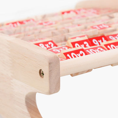 Ungiftige Tabellen-Vermehrung Montessori arithmetischer Toy Counting Wooden Blocks