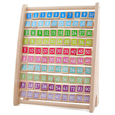 Ungiftige Tabellen-Vermehrung Montessori arithmetischer Toy Counting Wooden Blocks