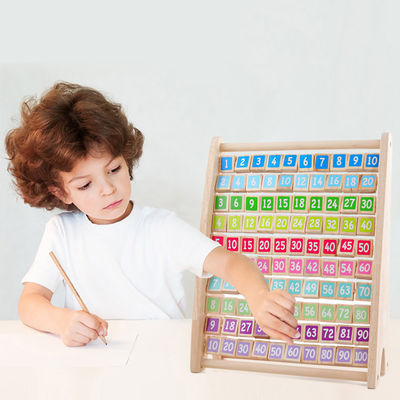 Ungiftige Tabellen-Vermehrung Montessori arithmetischer Toy Counting Wooden Blocks