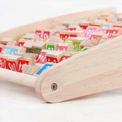 Ungiftige Tabellen-Vermehrung Montessori arithmetischer Toy Counting Wooden Blocks