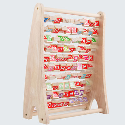 Ungiftige Tabellen-Vermehrung Montessori arithmetischer Toy Counting Wooden Blocks