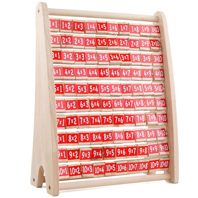 Ungiftige Tabellen-Vermehrung Montessori arithmetischer Toy Counting Wooden Blocks