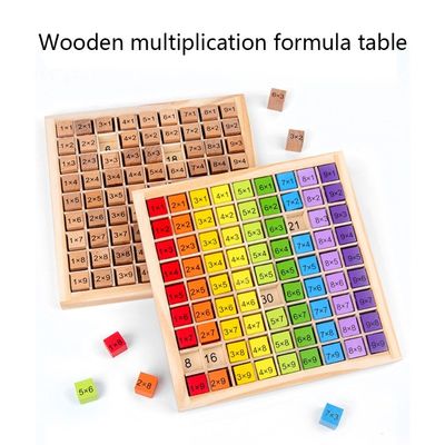 Montessori 0.59in 99 Zahl-hölzernes Mathe Toy Table Abacus Counting Toy