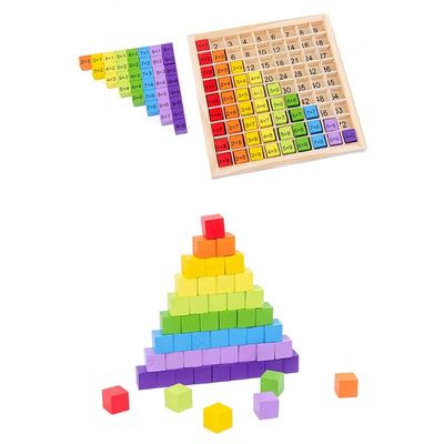 Montessori 0.59in 99 Zahl-hölzernes Mathe Toy Table Abacus Counting Toy