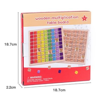 Montessori 0.59in 99 Zahl-hölzernes Mathe Toy Table Abacus Counting Toy