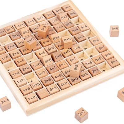 Montessori 0.59in 99 Zahl-hölzernes Mathe Toy Table Abacus Counting Toy