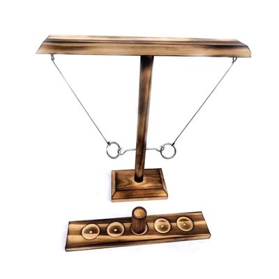 Hakt 28cm hölzernes Ring Toss Game Throwing Paintable hölzernes Handwerk
