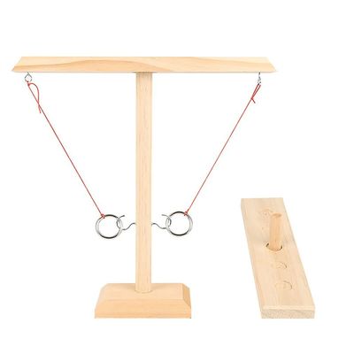 Hakt 28cm hölzernes Ring Toss Game Throwing Paintable hölzernes Handwerk