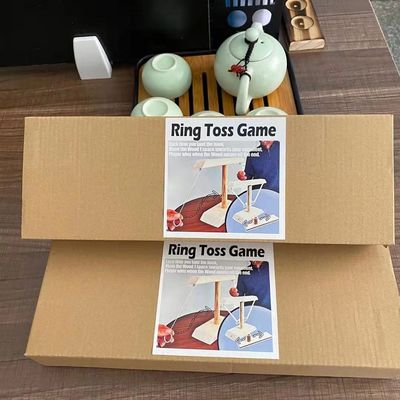 Hakt 28cm hölzernes Ring Toss Game Throwing Paintable hölzernes Handwerk