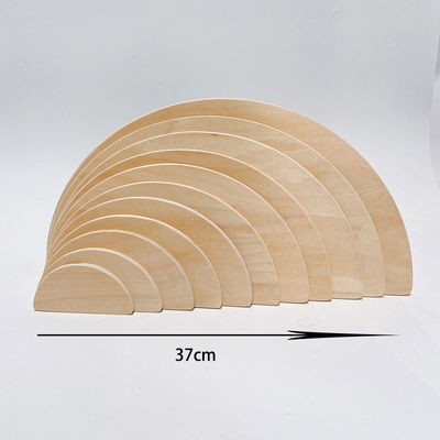 Regenbogen 35.5cm färbte hölzernes Baustein-großes Baby