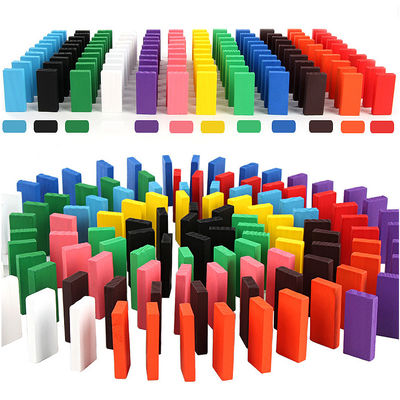 100 200 300 hölzerne Bausteine der Domino-500PCS