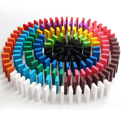 100 200 300 hölzerne Bausteine der Domino-500PCS