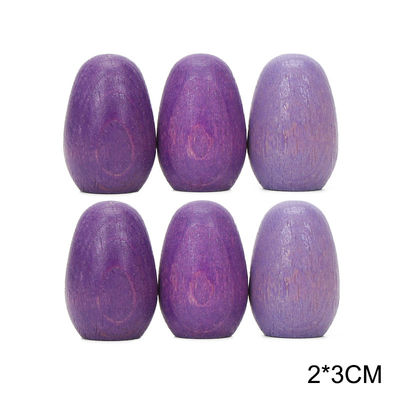 Stapler Montessori des Regenbogen-6pcs pädagogische hölzerne Spielwaren