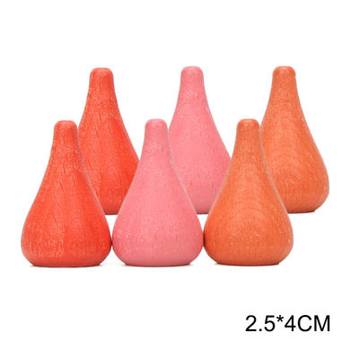 Stapler Montessori des Regenbogen-6pcs pädagogische hölzerne Spielwaren