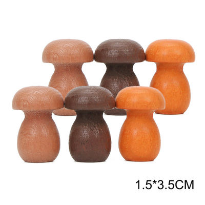 Stapler Montessori des Regenbogen-6pcs pädagogische hölzerne Spielwaren