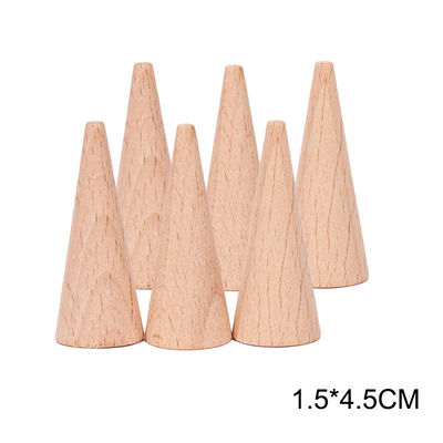 Stapler Montessori des Regenbogen-6pcs pädagogische hölzerne Spielwaren