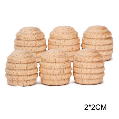 Stapler Montessori des Regenbogen-6pcs pädagogische hölzerne Spielwaren