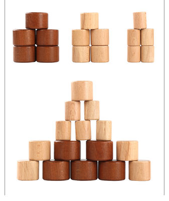 Mond-Balancen-Bausteine des Montessori der Kinder hölzerne