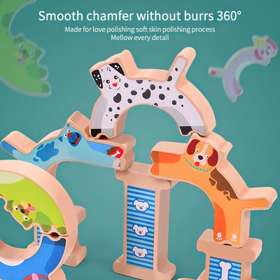 Pädagogischer Mond-Hundetierbalancen-Spiele ODM für Kinder