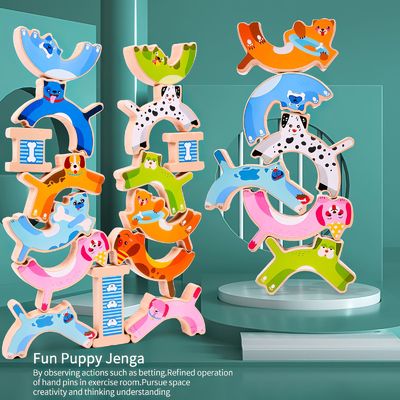 Pädagogischer Mond-Hundetierbalancen-Spiele ODM für Kinder