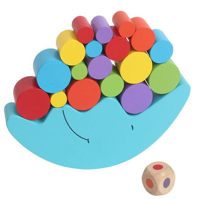 Hölzernes Montessori-Mond-Balancen-Spiel für das frühe Lernen