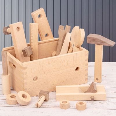 Hölzerner reparatur-Werkzeug-Satz Montessori Multifunktionsfür Jungen