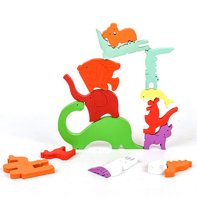ISO-stereoskopisches hölzernes Tierpuzzlespiel für Kinderfrüherziehung