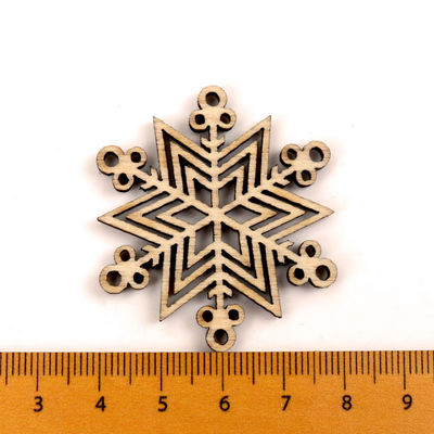 Einklebebuch-Malerei-Schneeflocke kopieren handgemachtes hölzernes Handwerk