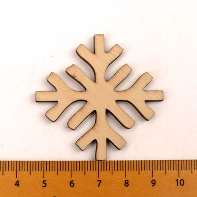 Einklebebuch-Malerei-Schneeflocke kopieren handgemachtes hölzernes Handwerk