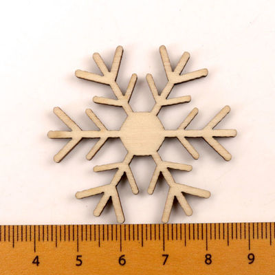 Einklebebuch-Malerei-Schneeflocke kopieren handgemachtes hölzernes Handwerk