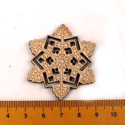 Einklebebuch-Malerei-Schneeflocke kopieren handgemachtes hölzernes Handwerk