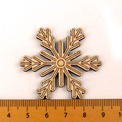 Einklebebuch-Malerei-Schneeflocke kopieren handgemachtes hölzernes Handwerk