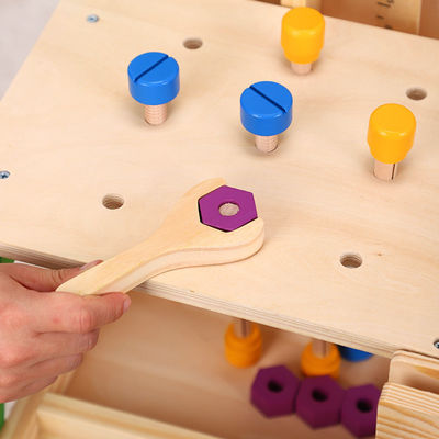 Die Simulations-hölzerne Werkzeug-Tabelle der mehrfunktionale abnehmbare Kinder