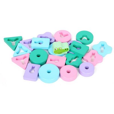 Kognitives Krokodil-Bärn-Form-Früherziehungs-Puzzlespiel